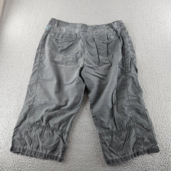 Kuhl‎ Pants Womens 14 Gray Cropped Capri Stretch Outdoor Hiking Nylon Blend - Picture 15 of 16